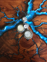 Load image into Gallery viewer, Artisan Jewelry Ala Blanca St. Benedict Cross Medal Earrings German Silver Swarovski Crystal