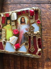 Load image into Gallery viewer, Catholic Mosaic Art Cross Divine Mercy