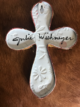 Load image into Gallery viewer, Catholic Mosaic Art Cross Holy Communion Holy Spirit Small Red Beadeed