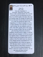 Load image into Gallery viewer, Folk Art Retablo Saint Padre Pio Civil Defense Volunteers Adolescents Stress Relief Garlick