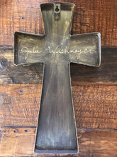 Load image into Gallery viewer, Catholic Mosaic Art Cross St. Michael the Archangel