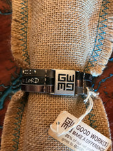 Load image into Gallery viewer, Good Works Divine Inspiration Scripture Bible Verse Leather Three Strand Swarovski Crystal Magnetic