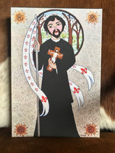 Load image into Gallery viewer, Folk Art Catholic Art Giclee Saint John Francis Regis Portrait Erin Leeper