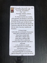 Load image into Gallery viewer, Folk Art Retablo Saint Francis of Assisi San Francisco de Asis Small Animals Children Kindness