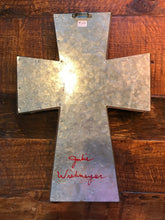 Load image into Gallery viewer, Catholic Mosaic Art Cross Jesuit Society of Jesus St. Ignatius Loyola Ad Majorem Dei Gloriam