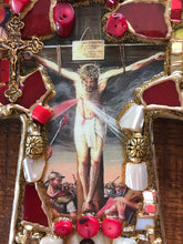 Load image into Gallery viewer, Catholic Mosaic Art Cross Divine Mercy