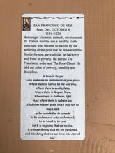 Load image into Gallery viewer, Folk Art Retablo Saint Francis of Assisi San Francisco de Asis Animals Kindness Ecology Franciscans Poor Clares