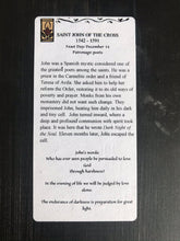 Load image into Gallery viewer, Folk Art Retablo Saint John of the Cross Poets Contemplative Mystics Carmelites Garlick