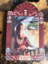 Load image into Gallery viewer, Folk Art Retablo Saint Joan of Arc Women's Army Corps Spiritual Warriors Divine Guidance France Garlick