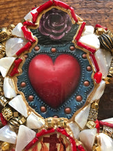 Load image into Gallery viewer, Catholic Mosaic Art Cross Sacred Heart