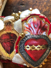 Load image into Gallery viewer, Catholic Mosaic Art Cross Sacred Heart