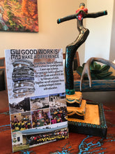 Load image into Gallery viewer, Good Works Bracelet Divine Inspiration Scripture Bible Verse Leather Six Strand Swarovski Crystal Magnetic