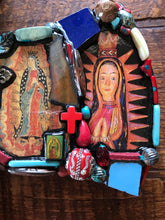 Load image into Gallery viewer, Catholic Mosaic Art Cross Our Lady of Guadalupe Large Jeweled