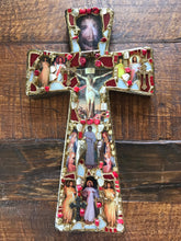 Load image into Gallery viewer, Catholic Mosaic Art Cross Divine Mercy