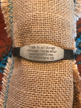Load image into Gallery viewer, Good Works Bracelet Divine Inspiration Scripture Bible Verse Leather Single Strand Magnetic