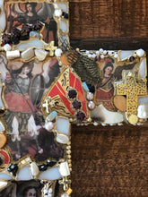 Load image into Gallery viewer, Catholic Mosaic Art Cross Archangels