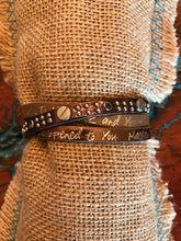 Load image into Gallery viewer, Good Works Bracelet Divine Inspiration Scripture Bible Verse Leather Three Strand Swarovski Crystal Magnetic