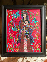 Load image into Gallery viewer, Folk Art Catholic Art Madonna and Child Original Ethereal Icons Erin Leeper