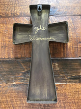 Load image into Gallery viewer, Catholic Mosaic Art Cross Icons Crucifix Blue