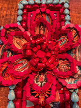 Load image into Gallery viewer, Copy of Catholic Mosaic Art Cross Our Lady of Guadalupe Rose Petals
