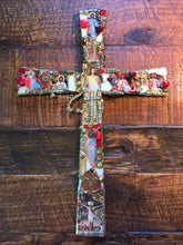 Load image into Gallery viewer, Catholic Mosaic Art Cross Divine Mercy
