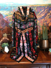Load image into Gallery viewer, Johnny Was Seil Hooded Duster Medium Black Embroidered
