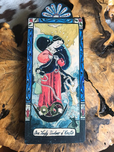 Folk Art Retablo Our Lady Undoer of the Knots Mary Queen of Heaven Garlick