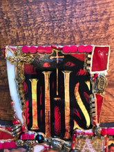 Load image into Gallery viewer, Catholic Mosaic Art Cross Jesuit Society of Jesus St. Ignatius Loyola Ad Majorem Dei Gloriam
