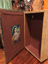 Load image into Gallery viewer, Catholic Mosaic Art Box St. Terese of Lisieux Memory Box
