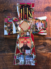 Load image into Gallery viewer, Catholic Mosaic Art Cross Jesuit Society of Jesus St. Ignatius Loyola Ad Majorem Dei Gloriam
