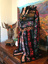 Load image into Gallery viewer, Johnny Was Seil Hooded Duster Medium Black Embroidered
