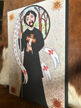 Load image into Gallery viewer, Folk Art Catholic Art Giclee Saint John Francis Regis Portrait Erin Leeper
