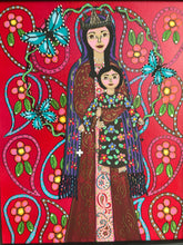 Load image into Gallery viewer, Folk Art Catholic Art Madonna and Child Original Ethereal Icons Erin Leeper
