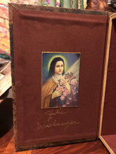 Load image into Gallery viewer, Catholic Mosaic Art Box St. Terese of Lisieux Memory Box
