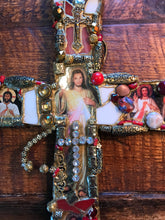 Load image into Gallery viewer, Catholic Mosaic Art Cross Divine Mercy
