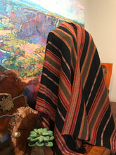 Load image into Gallery viewer, Artisan Caamano Alpaca Shawl Peru Serape Stripe Reversible
