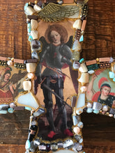 Load image into Gallery viewer, Catholic Mosaic Art Cross St. Michael the Archangel
