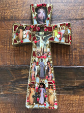 Load image into Gallery viewer, Catholic Mosaic Art Cross Divine Mercy
