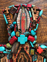 Load image into Gallery viewer, Catholic Mosaic Art Cross Our Lady of Guadalupe Large Jeweled
